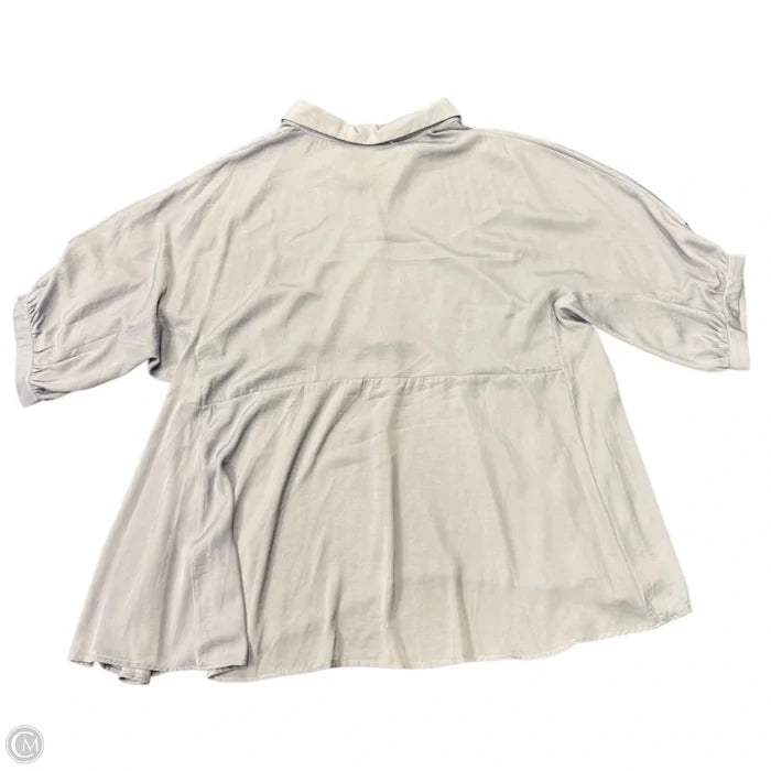 Tunic 3/4 Sleeve By Cmc In Purple, Size: 3x