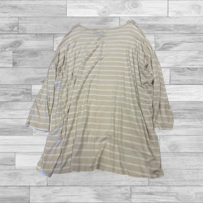 Tunic 3/4 Sleeve By Style And Company In Cream, Size: L