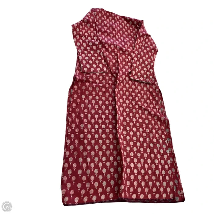 Tunic Long Sleeve By Cmc In Maroon, Size: M