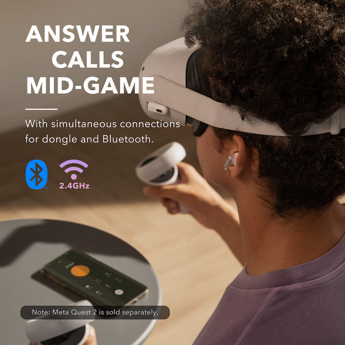soundcore earbuds with Meta Quest and Bluetooth for call answering