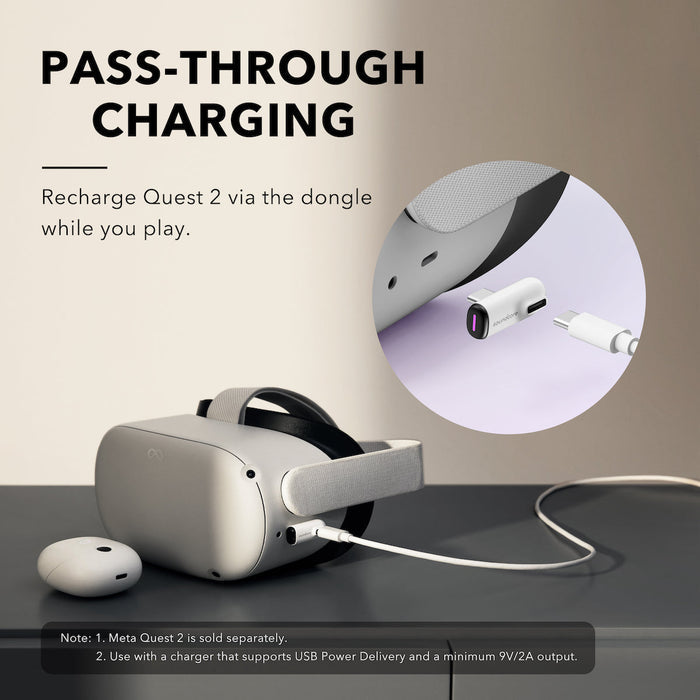 soundcore with pass-through charging for Meta Quest 2