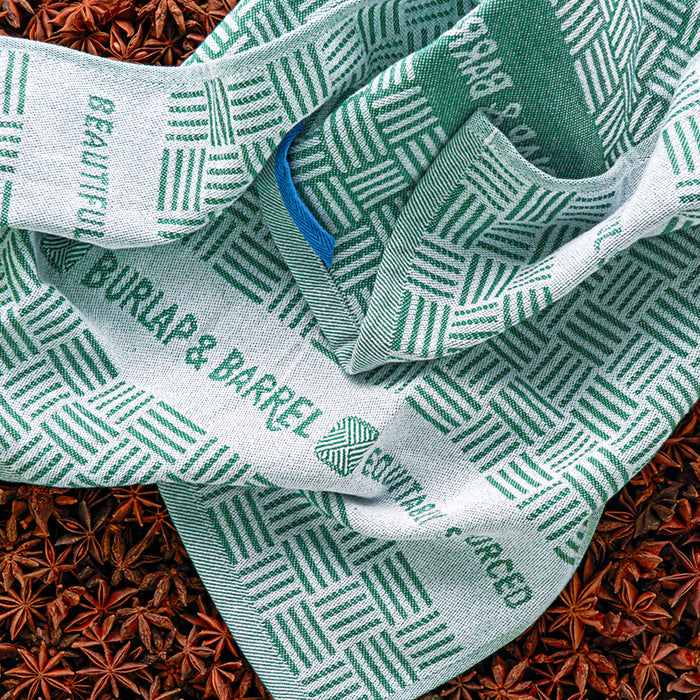 Green Kitchen Towels from Burlap & Barrel