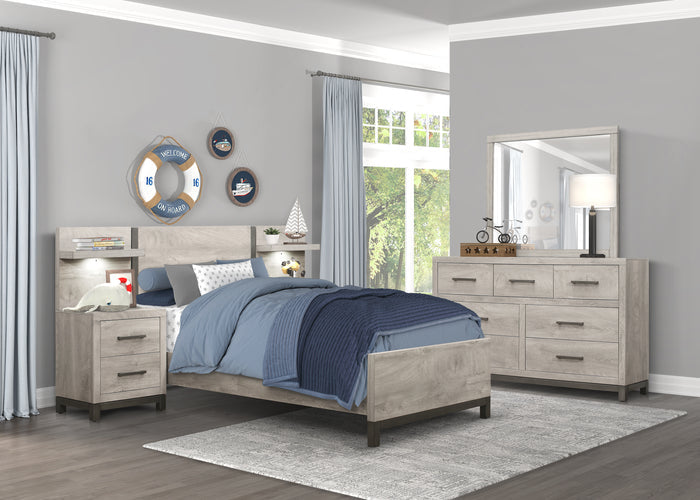 Zephyr Light Grey Bedroom Collection